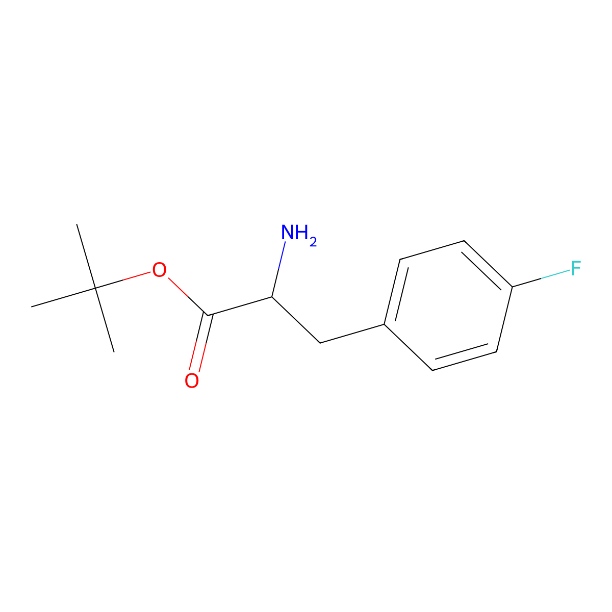 4-Fluoro-DL-phenylalanine tert-butyl ester molecular structure, CAS 191928-07-1