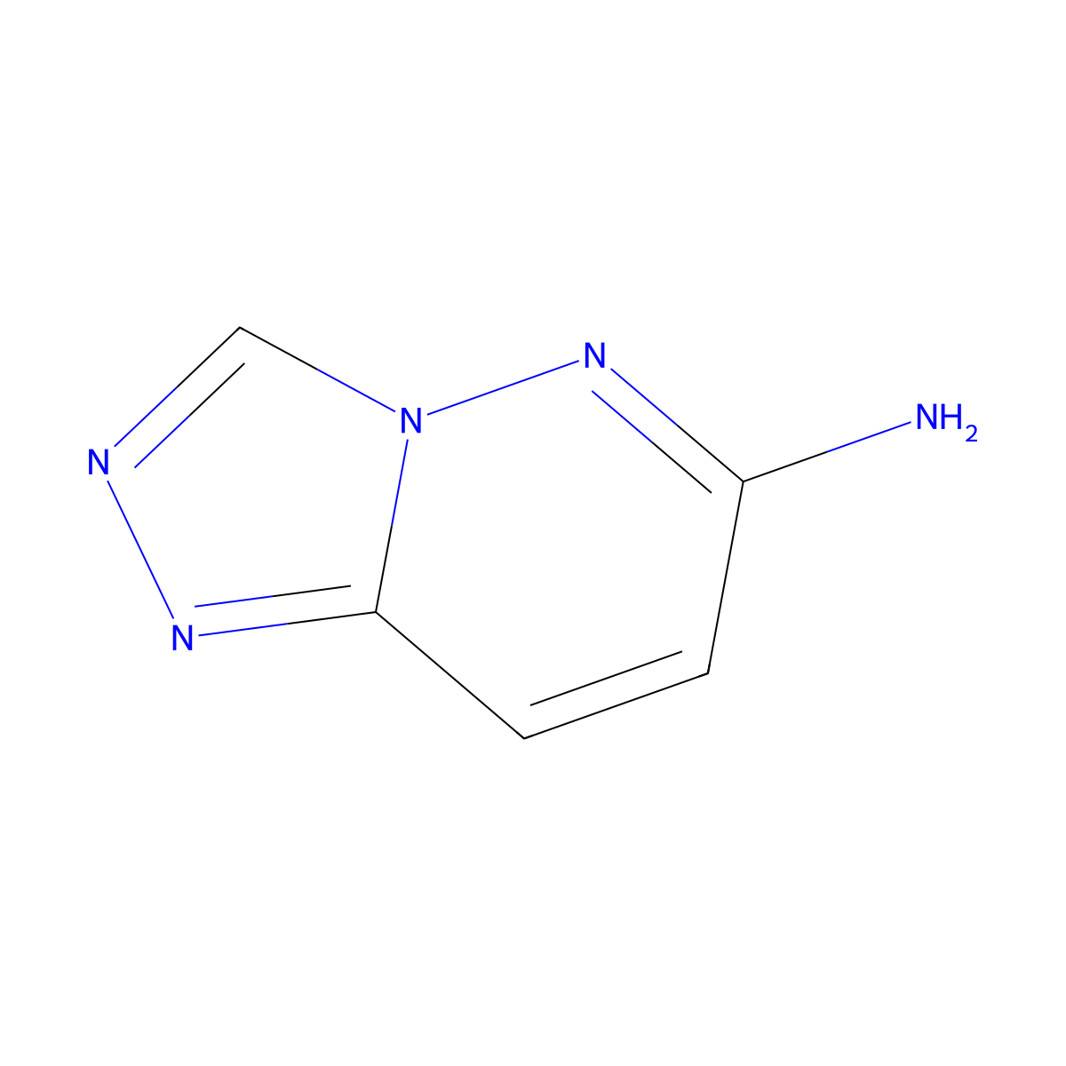 [1,2,4]Triazolo[4,3-b]pyridazin-6-amine molecular structure, CAS 19195-46-1