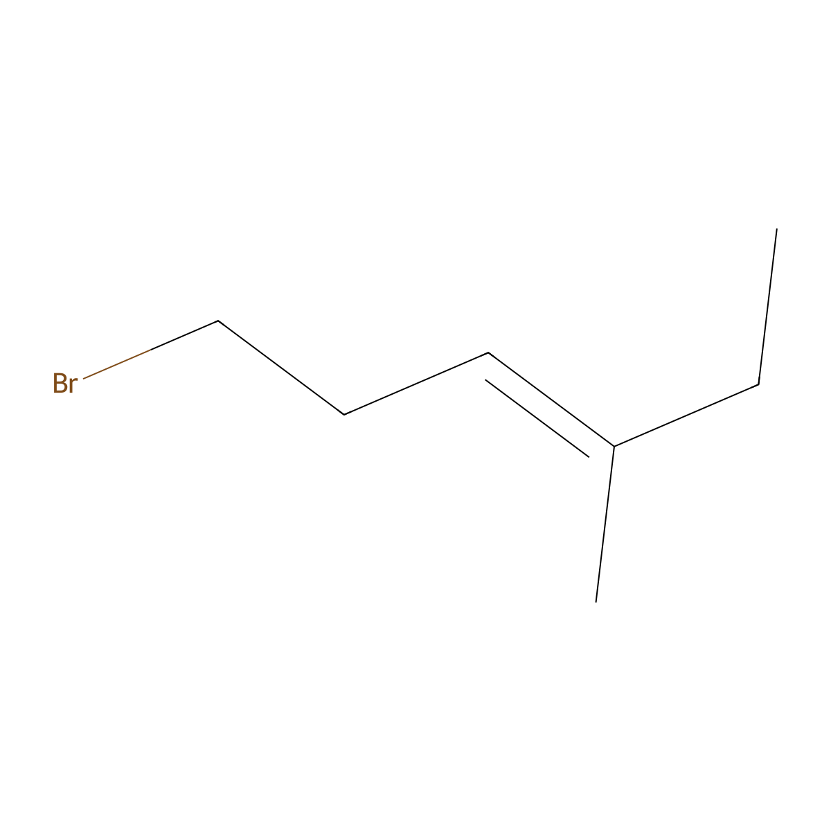 1-Bromo-4-methylhex-3-ene molecular structure, CAS 19198-88-0