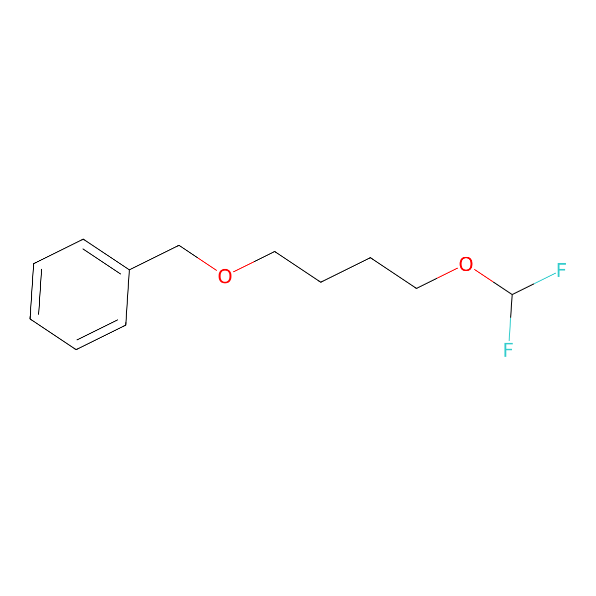 {[4-(Difluoromethoxy)butoxy]methyl}benzene molecular structure, CAS 1919864-81-5