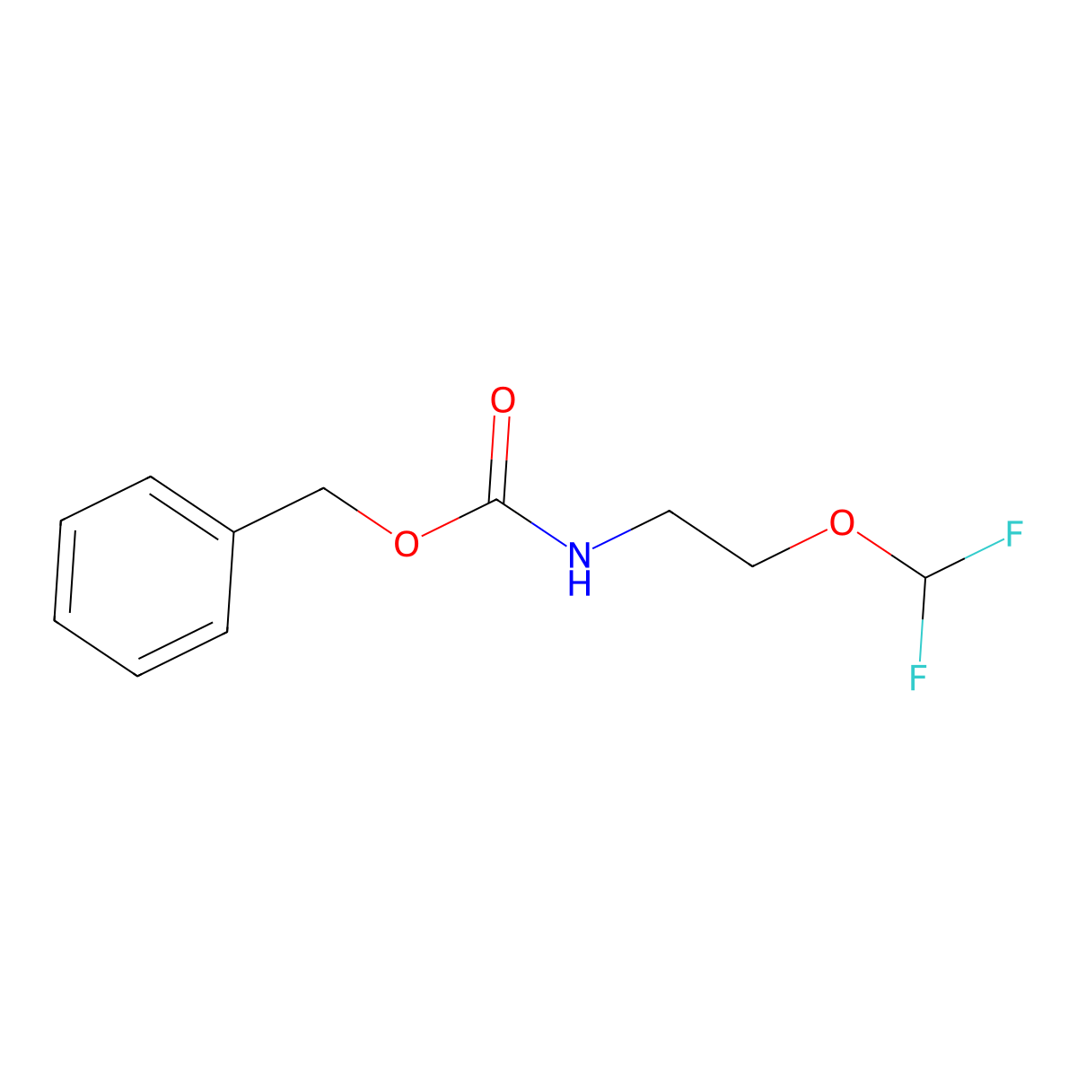 Benzyl N-[2-(difluoromethoxy)ethyl]carbamate molecular structure, CAS 1919864-85-9