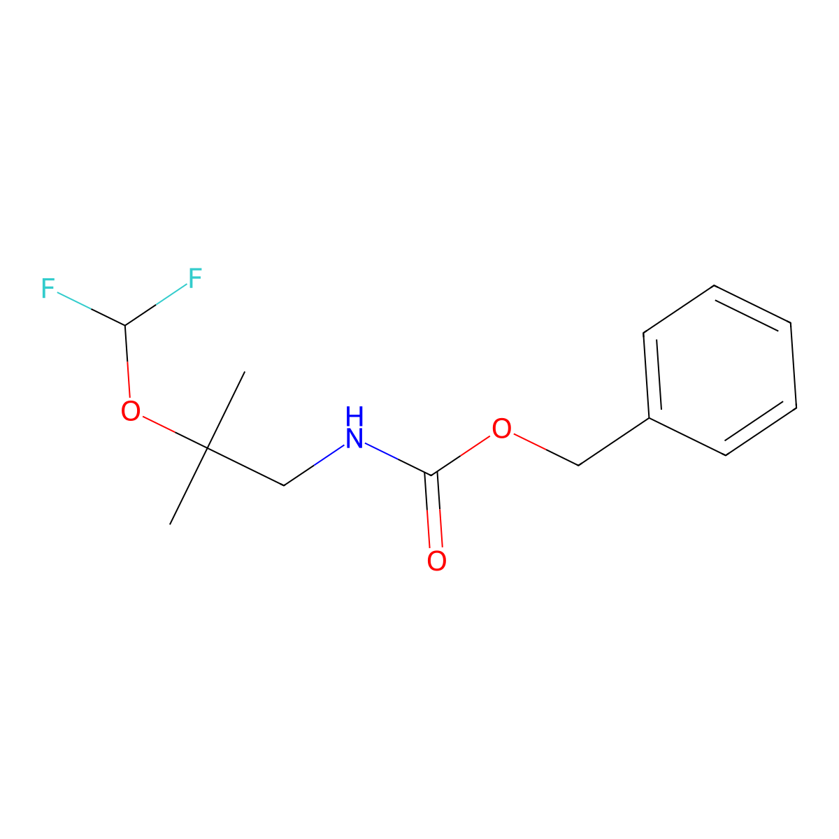 benzyl N-[2-(difluoromethoxy)-2-methylpropyl]carbamate molecular structure, CAS 1919864-87-1