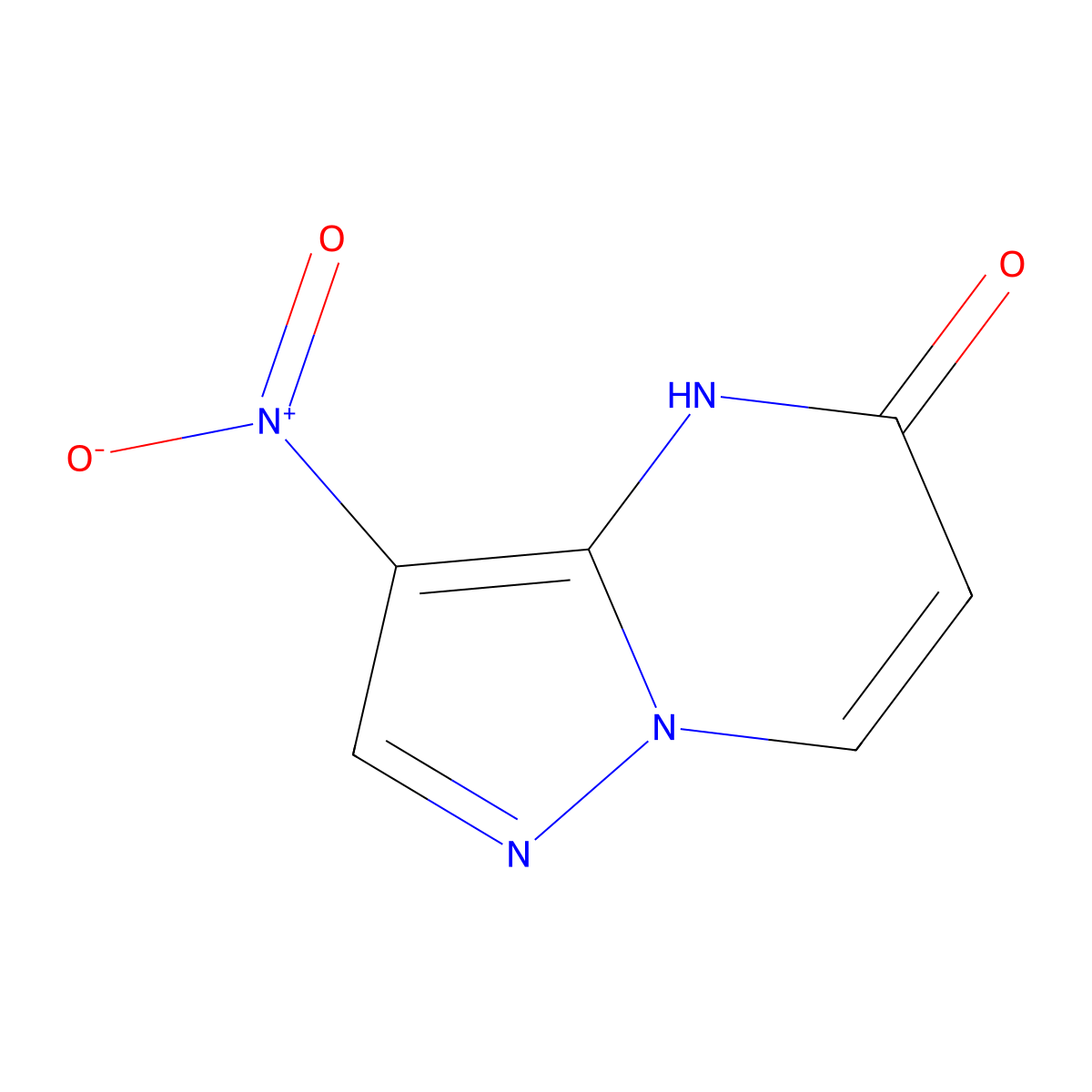 3-nitropyrazolo[1,5-a]pyrimidin-5(4H)-one molecular structure, CAS 1919868-75-9