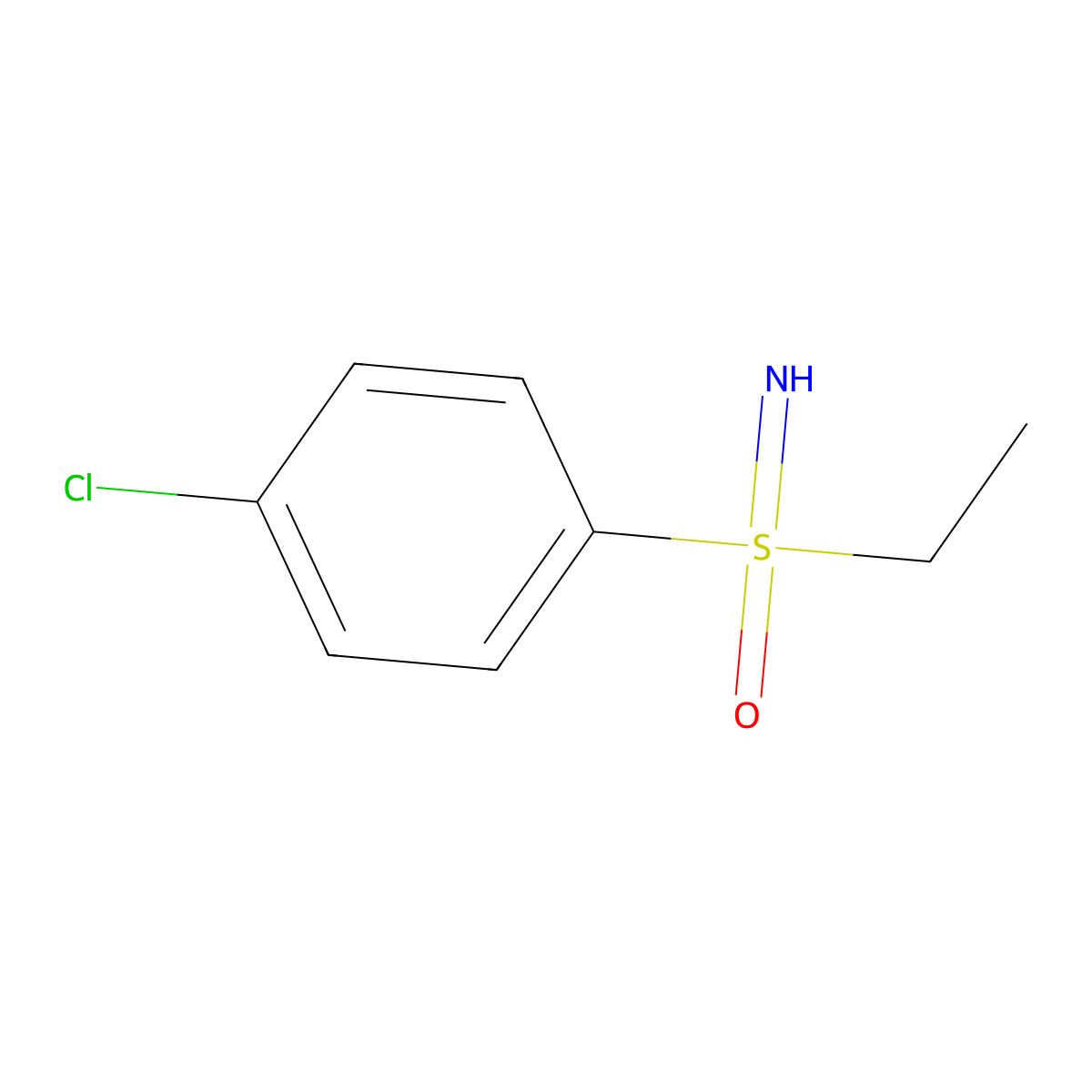(4-Chlorophenyl)(ethyl)imino-lambda6-sulfanone molecular structure, CAS 1919892-58-2