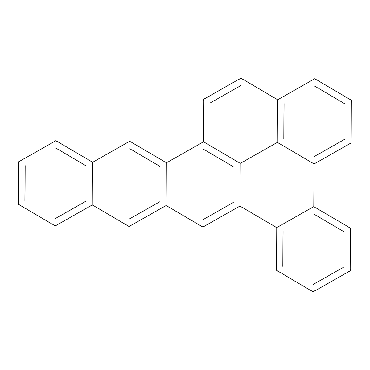 Benzo[e]naphtho[2,3-a]pyrene molecular structure, CAS 192-70-1