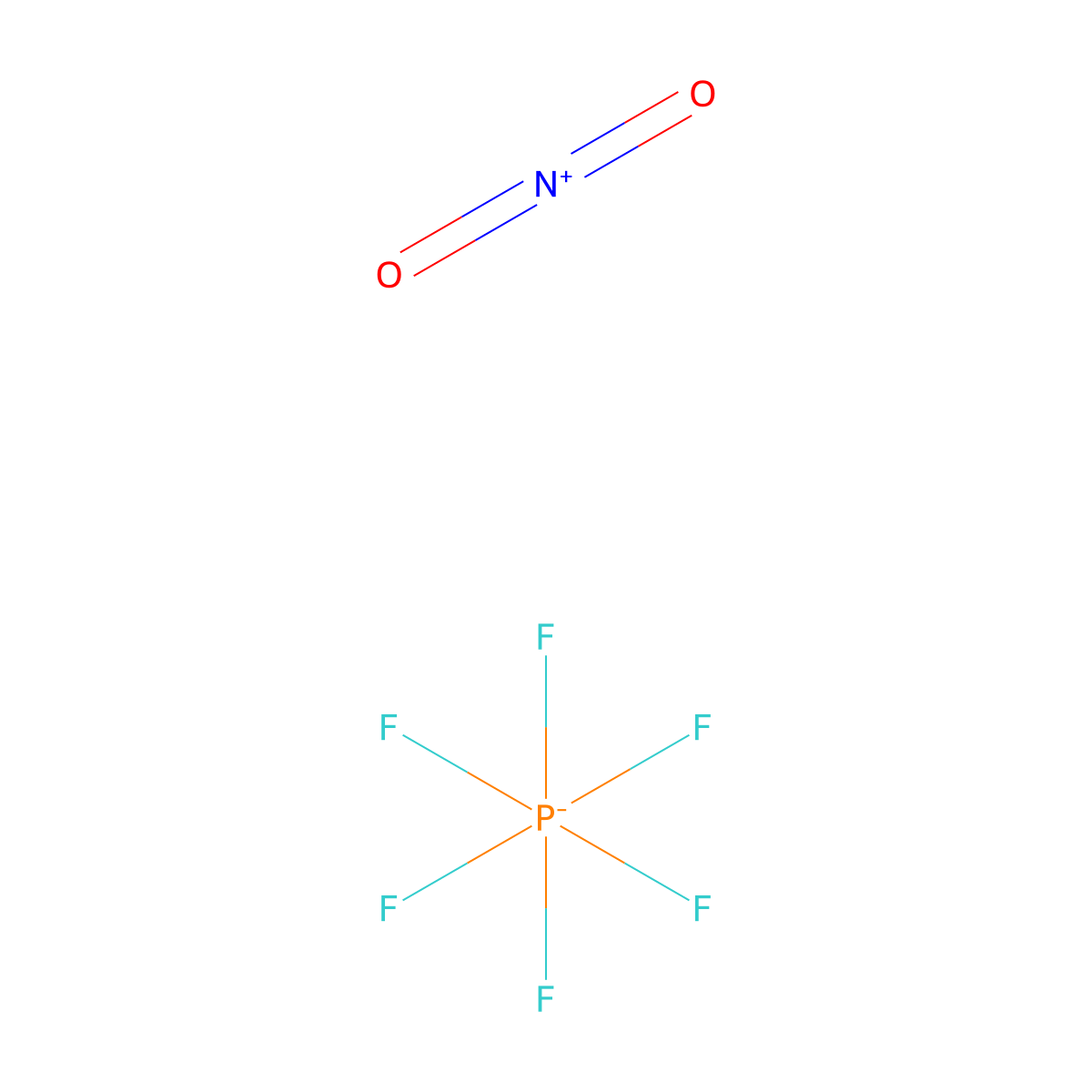 Phosphate(1-), hexafluoro-, nitryl (1:1) molecular structure, CAS 19200-21-6
