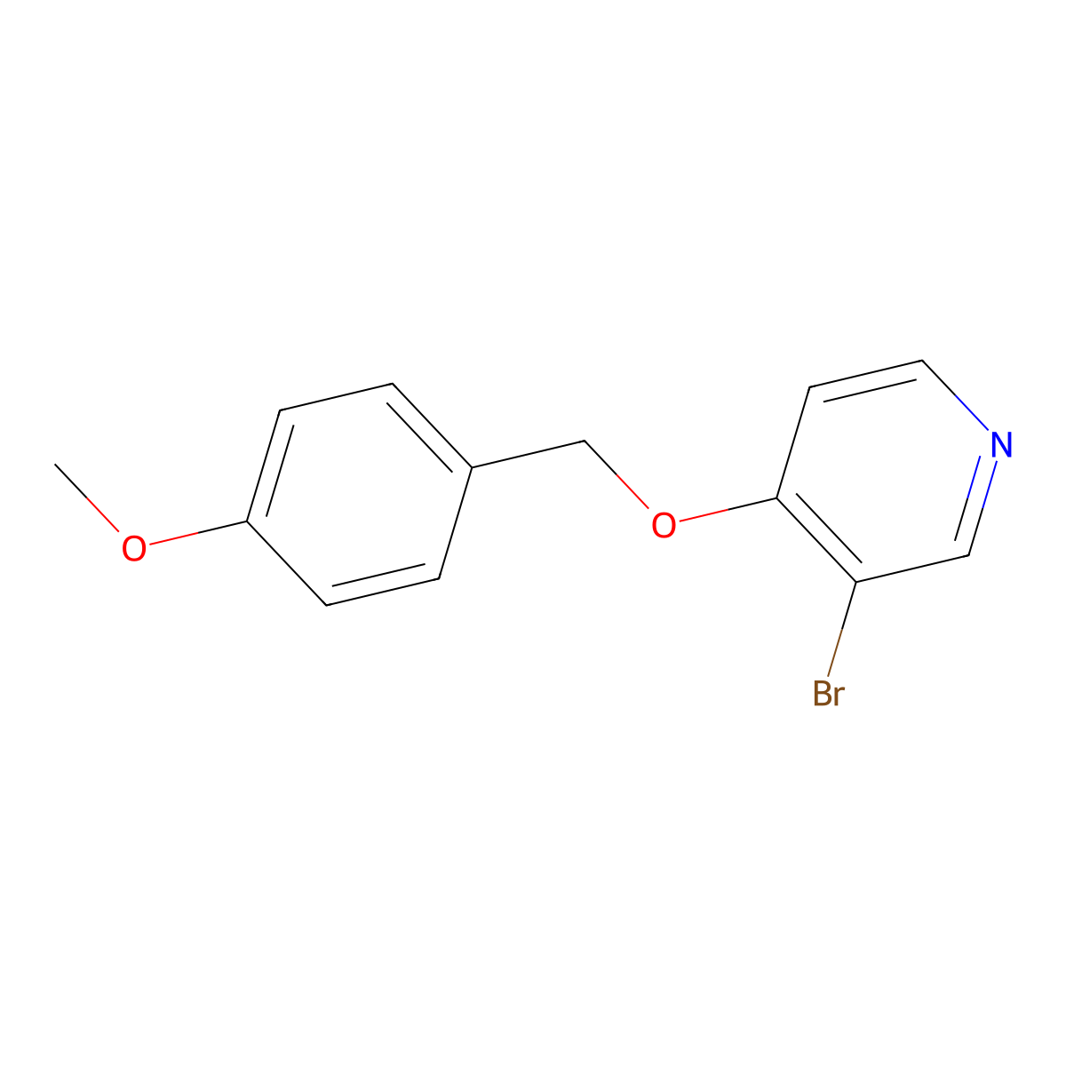3-Bromo-4-[(4-methoxyphenyl)methoxy]pyridine molecular structure, CAS 1920056-57-0
