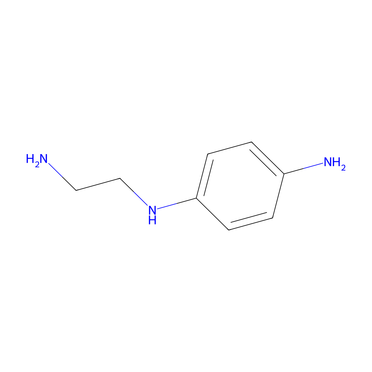 Ethylenediamine, N-(4-aminophenyl)- molecular structure, CAS 19201-32-2