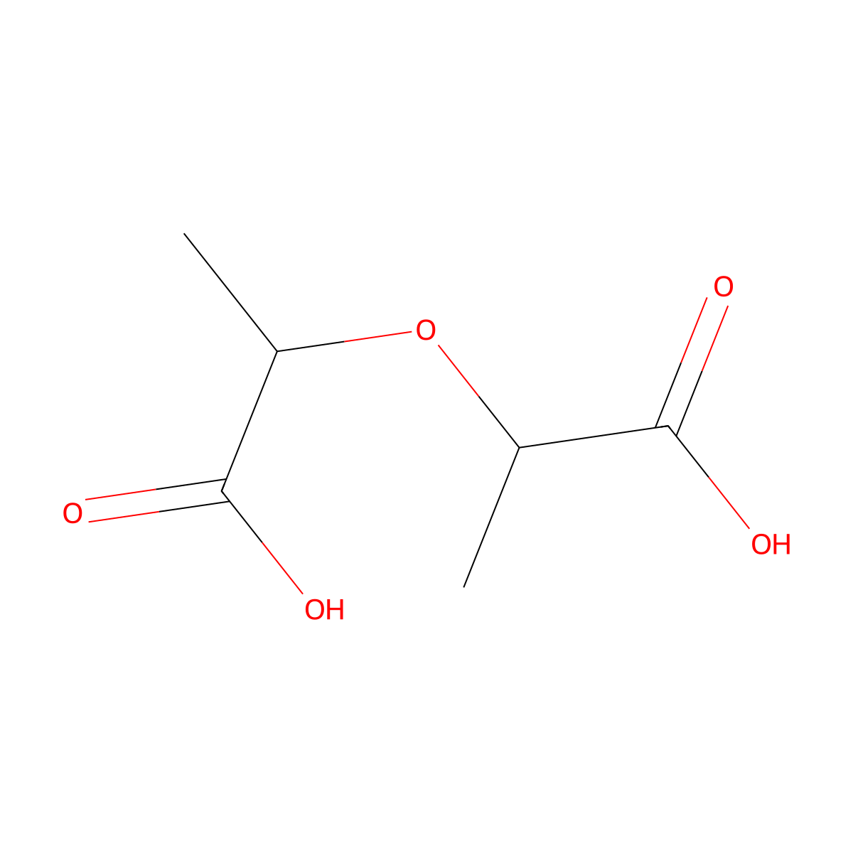 2-(1-Carboxyethoxy)propanoic acid molecular structure, CAS 19201-34-4