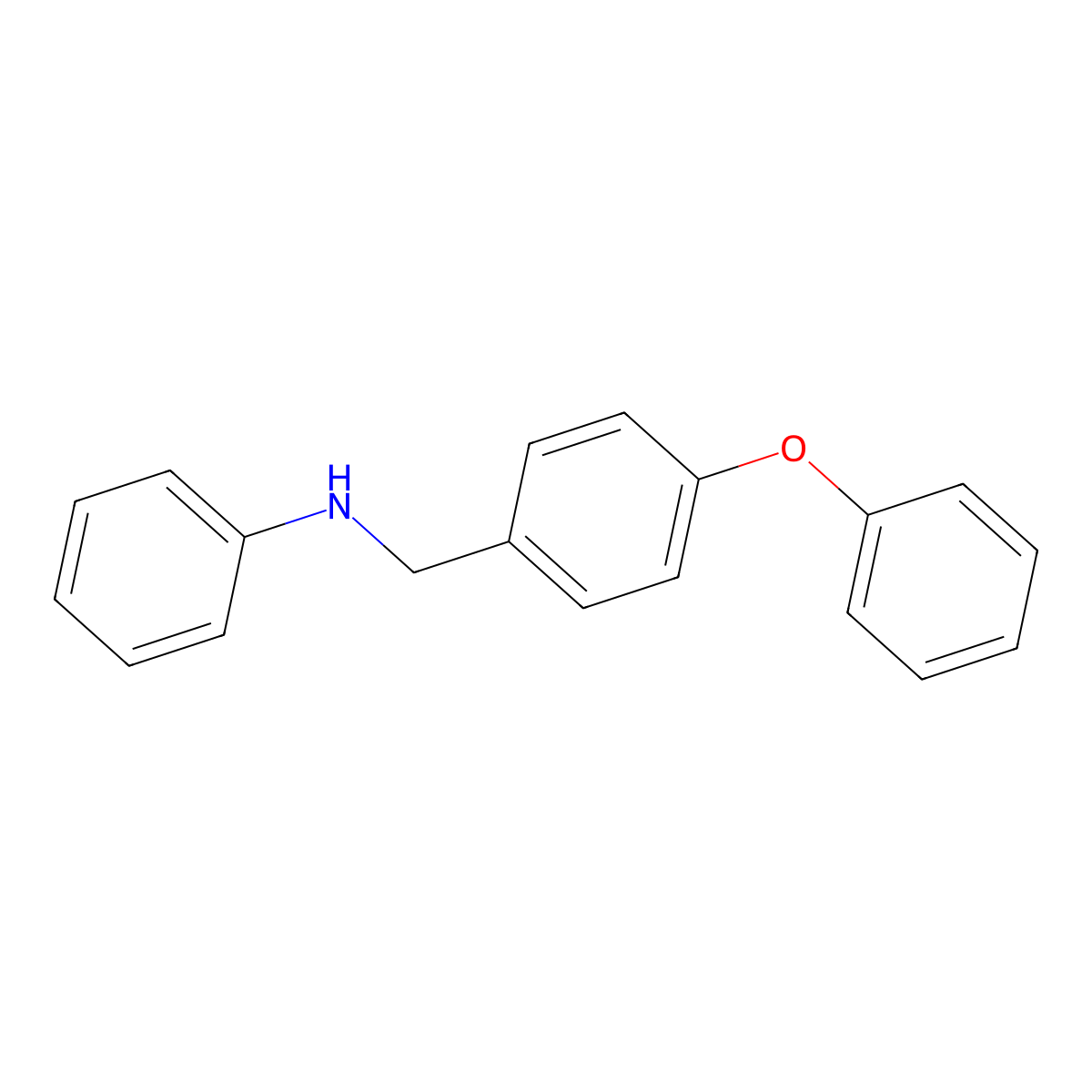 4-Phenoxy-N-phenylbenzenemethanamine molecular structure, CAS 19201-87-7
