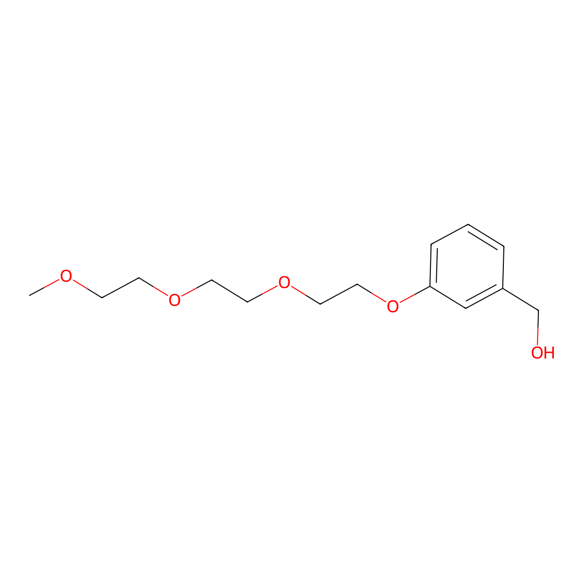 (3-(2-[2-(2-Methoxyethoxy)ethoxy]ethoxy)phenyl)methanol molecular structure, CAS 1920136-92-0