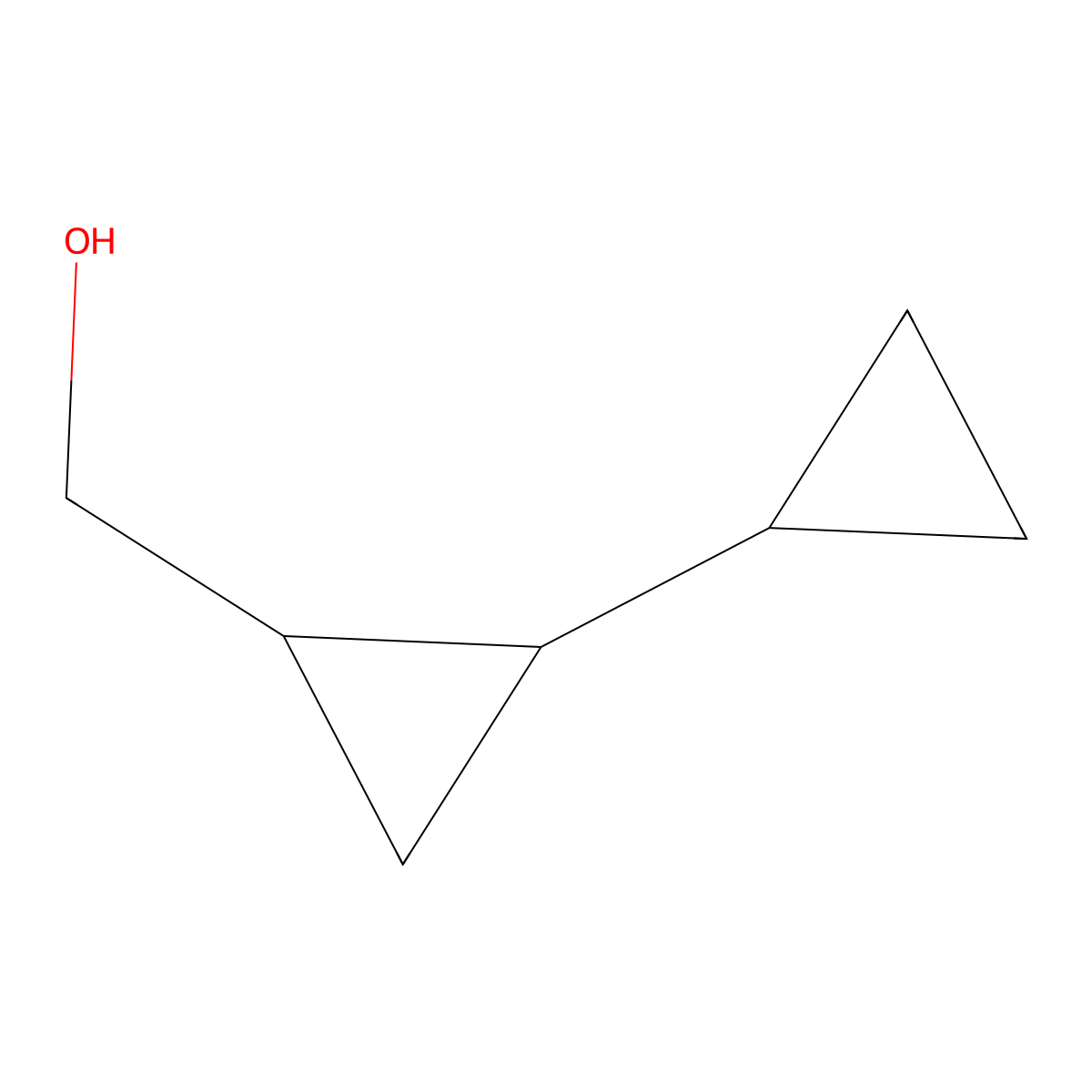 (2-Cyclopropylcyclopropyl)methanol molecular structure, CAS 192056-12-5