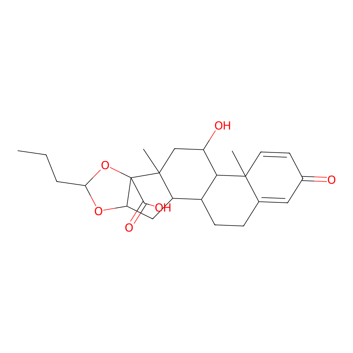 17-Carboxy Budesonide molecular structure, CAS 192057-49-1