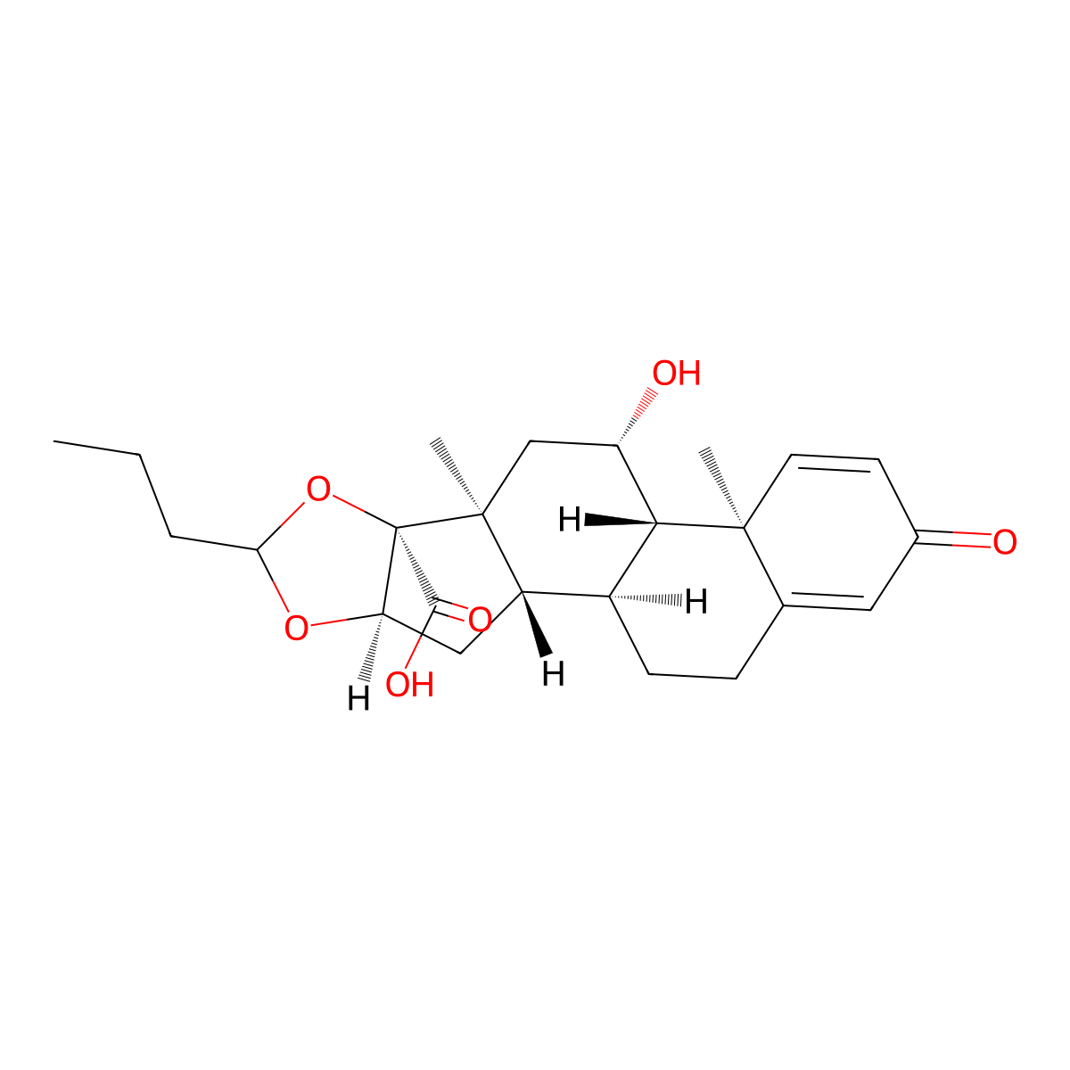17-Carboxy Budesonide molecular structure, CAS 192057-49-1