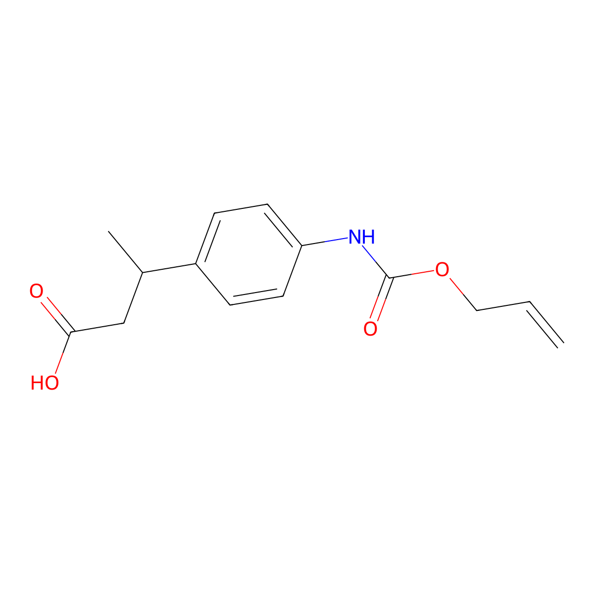 3-(4-{[(Prop-2-en-1-yloxy)carbonyl]amino}phenyl)butanoic acid molecular structure, CAS 1920892-97-2