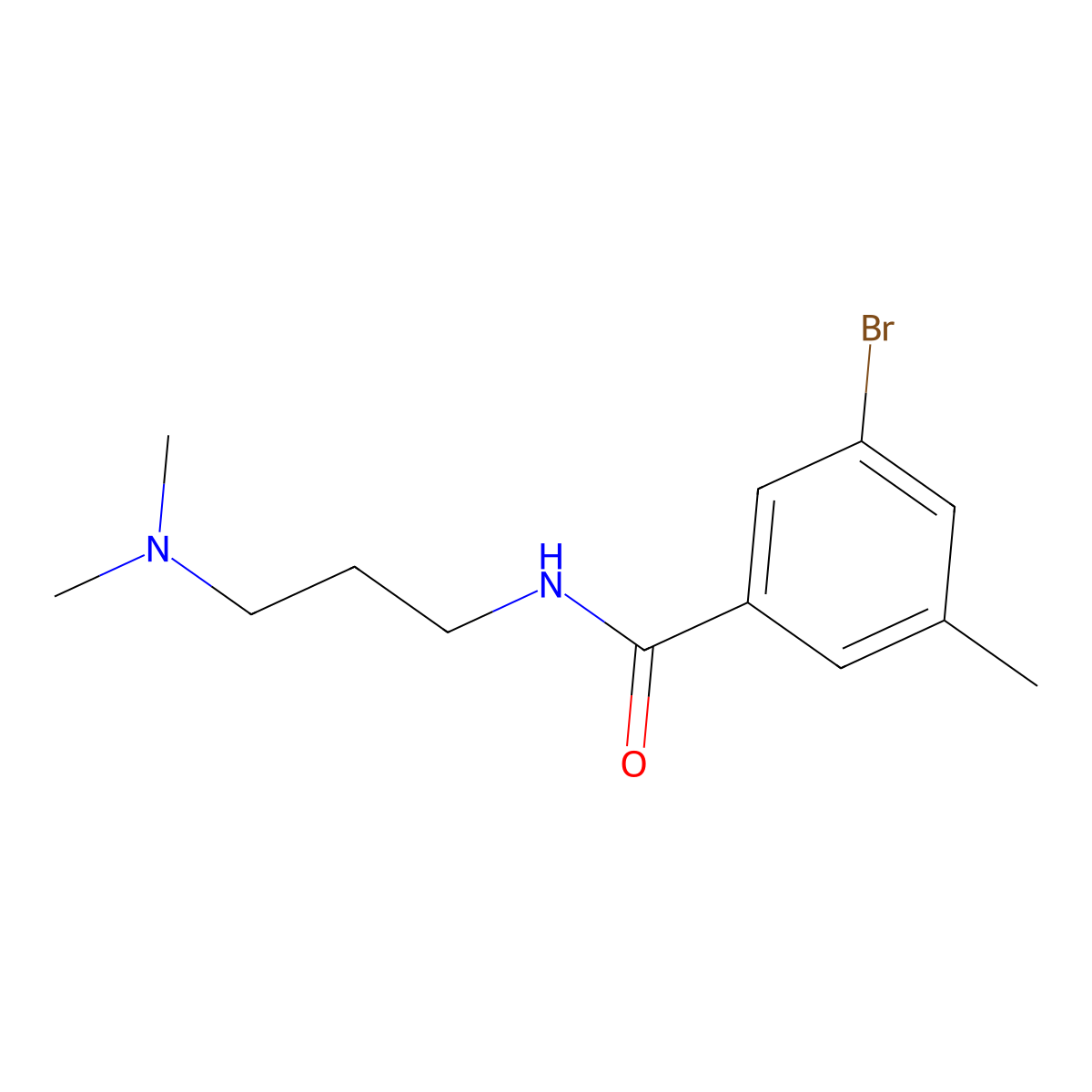 3-Bromo-N-[3-(dimethylamino)propyl]-5-methylbenzamide molecular structure, CAS 1920917-71-0