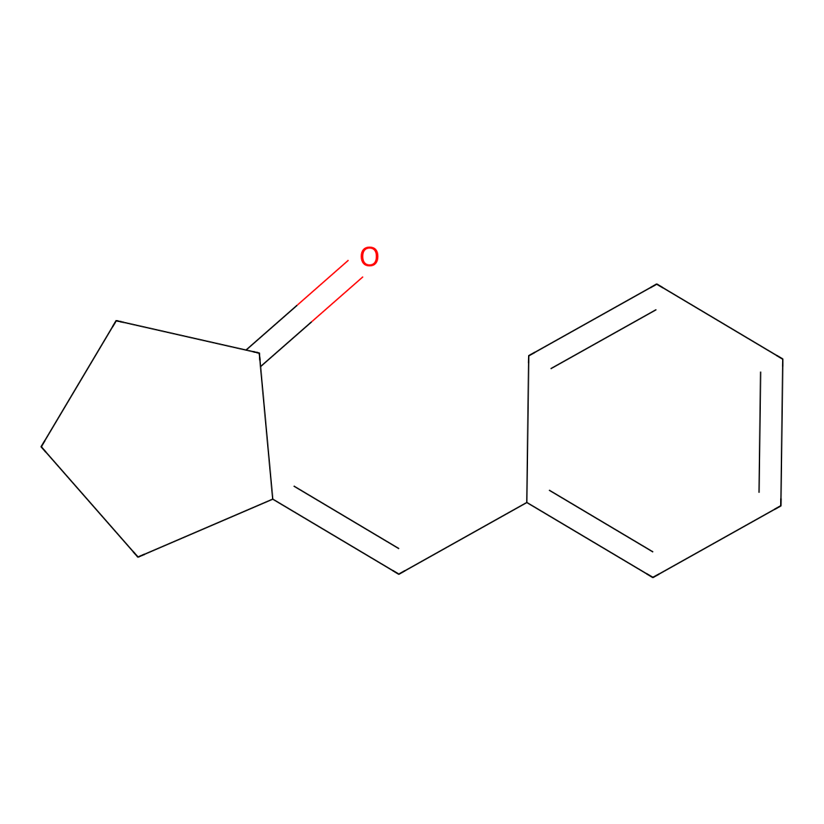 2-Benzylidenecyclopentanone molecular structure, CAS 1921-90-0