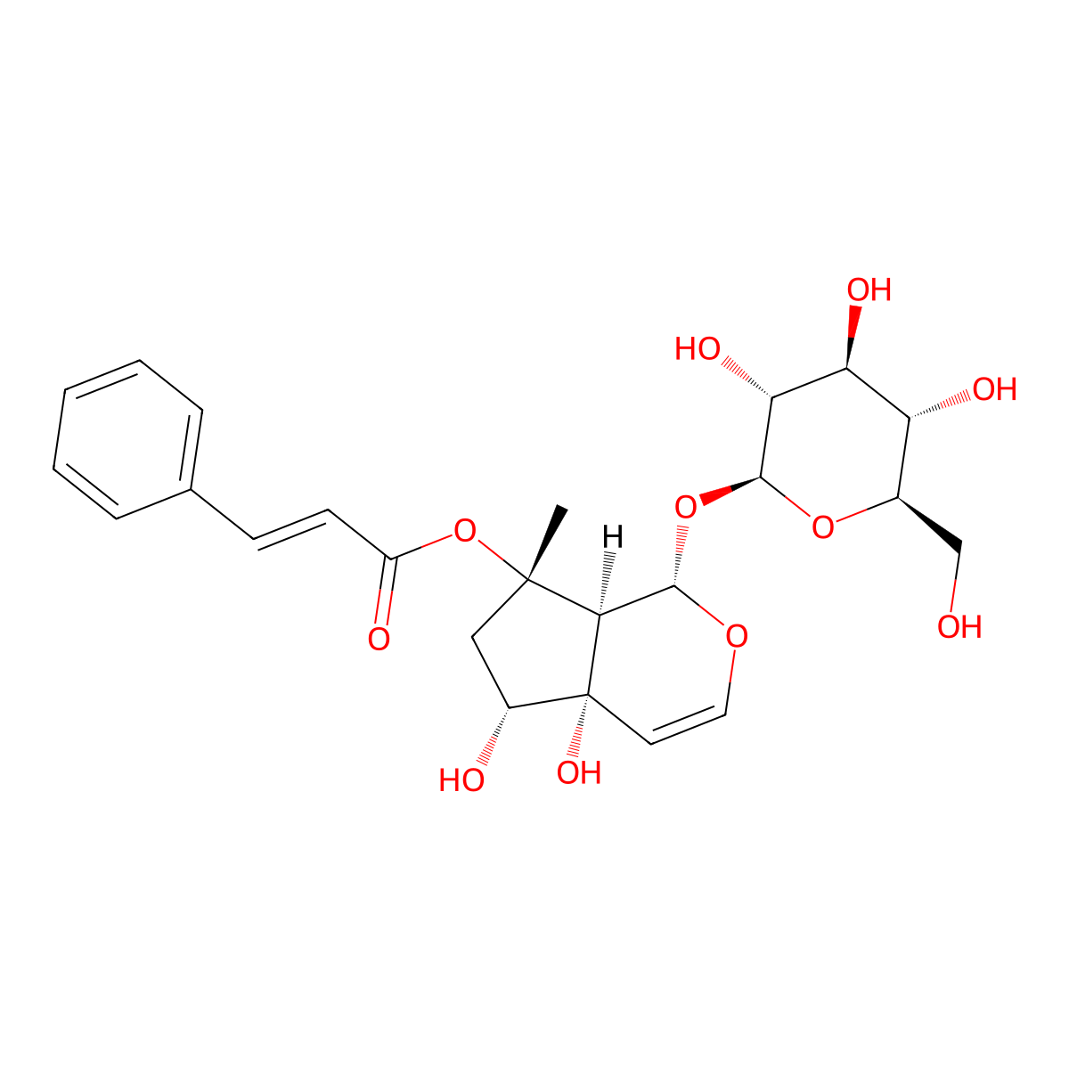 Harpagoside molecular structure, CAS 19210-12-9