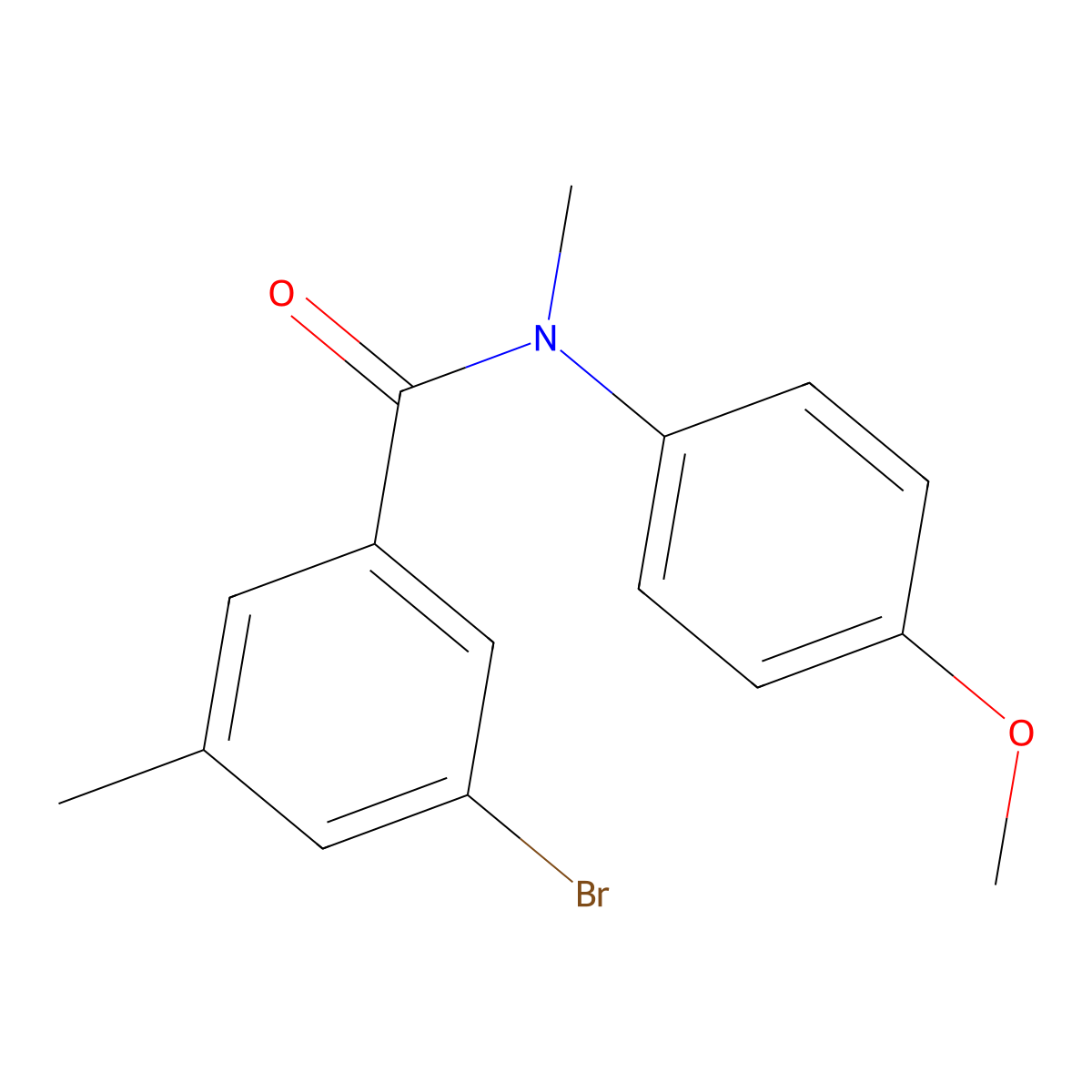 3-Bromo-N-(4-methoxyphenyl)-N,5-dimethylbenzamide molecular structure, CAS 1921192-46-2
