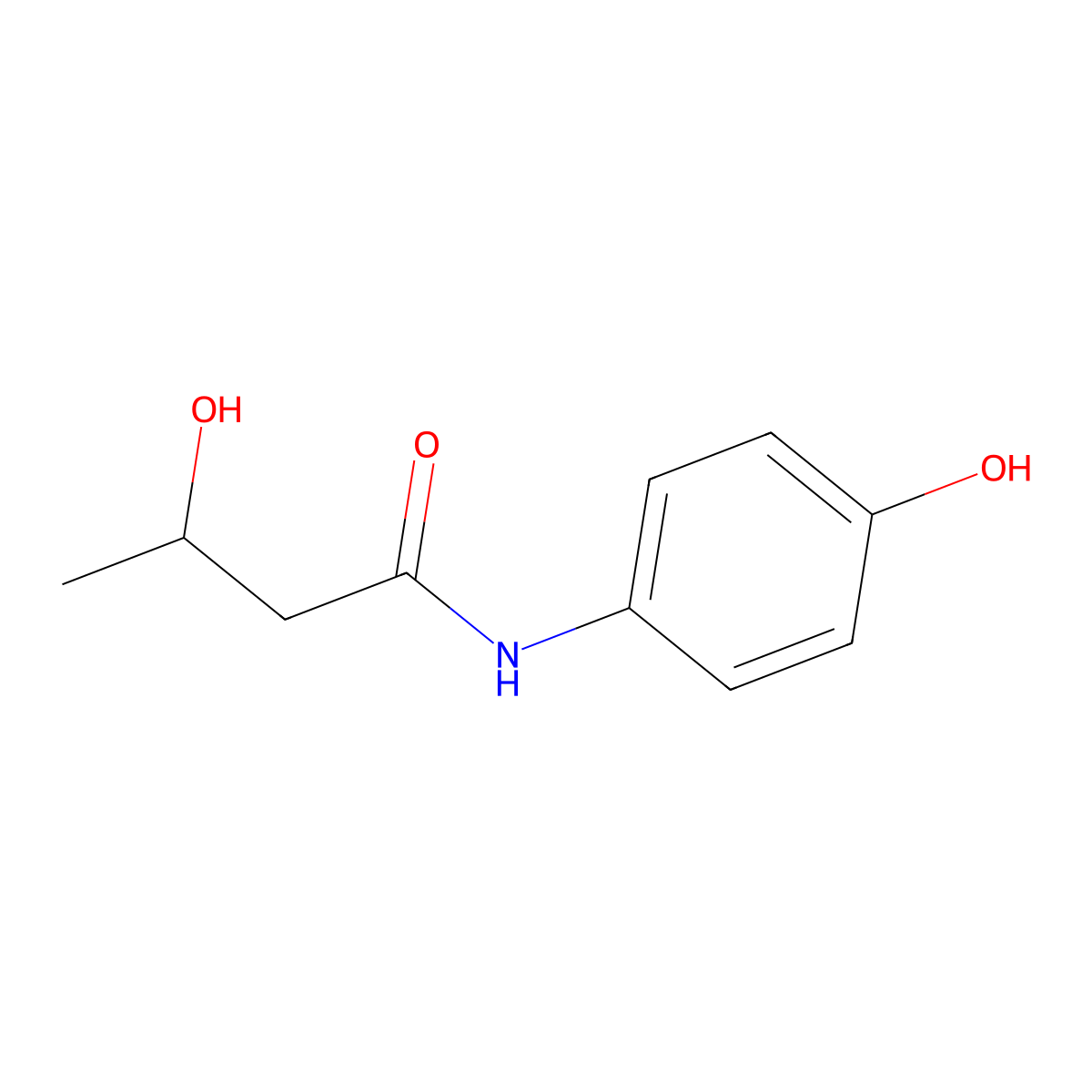 3,4'-Dihydroxybutyranilide molecular structure, CAS 19213-09-3
