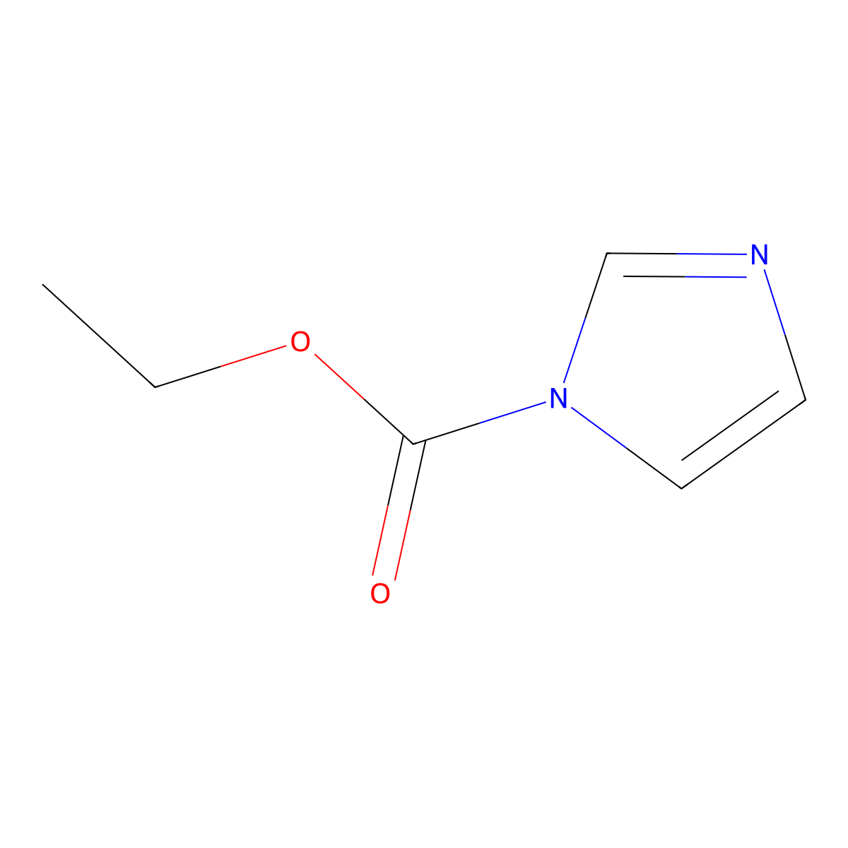 Ethyl 1H-imidazole-1-carboxylate molecular structure, CAS 19213-72-0