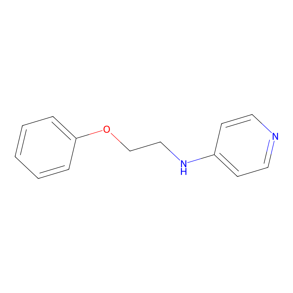 N-(2-phenoxyethyl)pyridin-4-amine molecular structure, CAS 192130-05-5