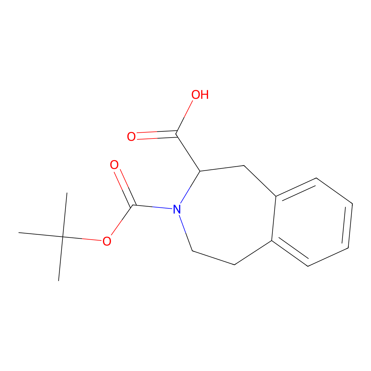 3-Tert-butoxycarbonyl-1,2,4,5-tetrahydro-3-benzazepine-4-carboxylic acid molecular structure, CAS 192133-86-1