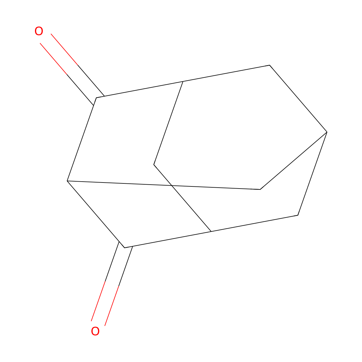 2,4-Adamantanedione molecular structure, CAS 19214-00-7