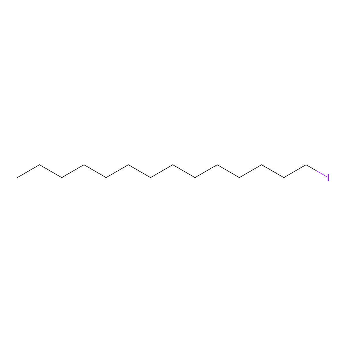 1-Iodotetradecane molecular structure, CAS 19218-94-1