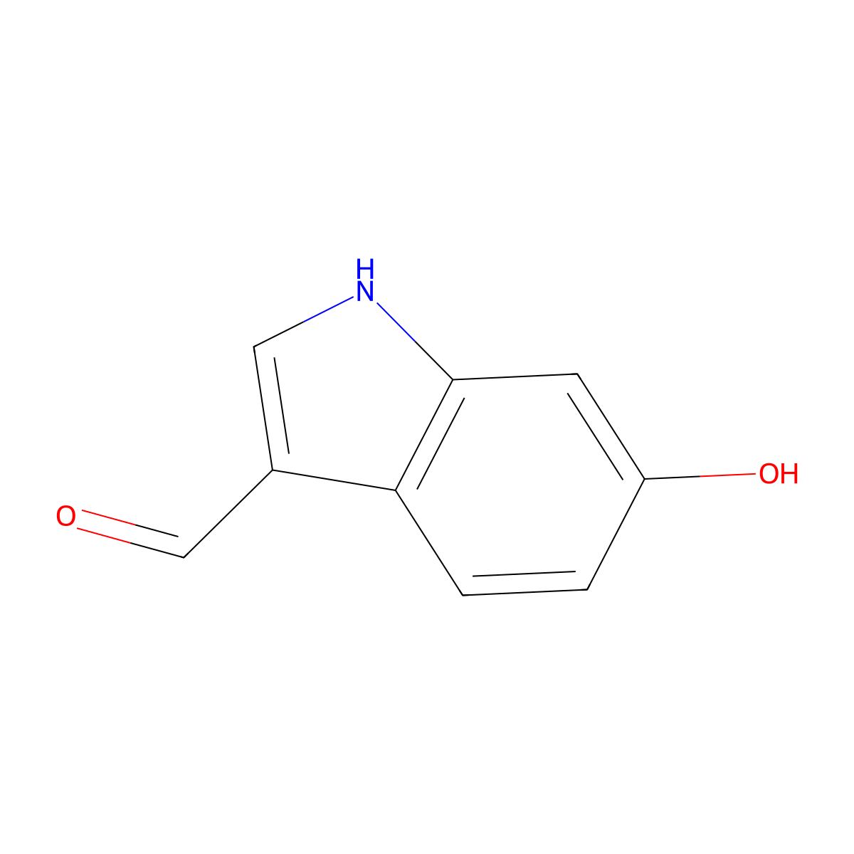 6-Hydroxy-1H-indole-3-carboxaldehyde molecular structure, CAS 192184-71-7