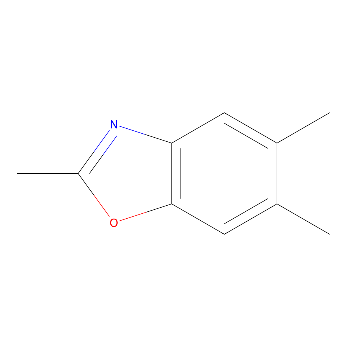 2,5,6-Trimethylbenzoxazole molecular structure, CAS 19219-98-8