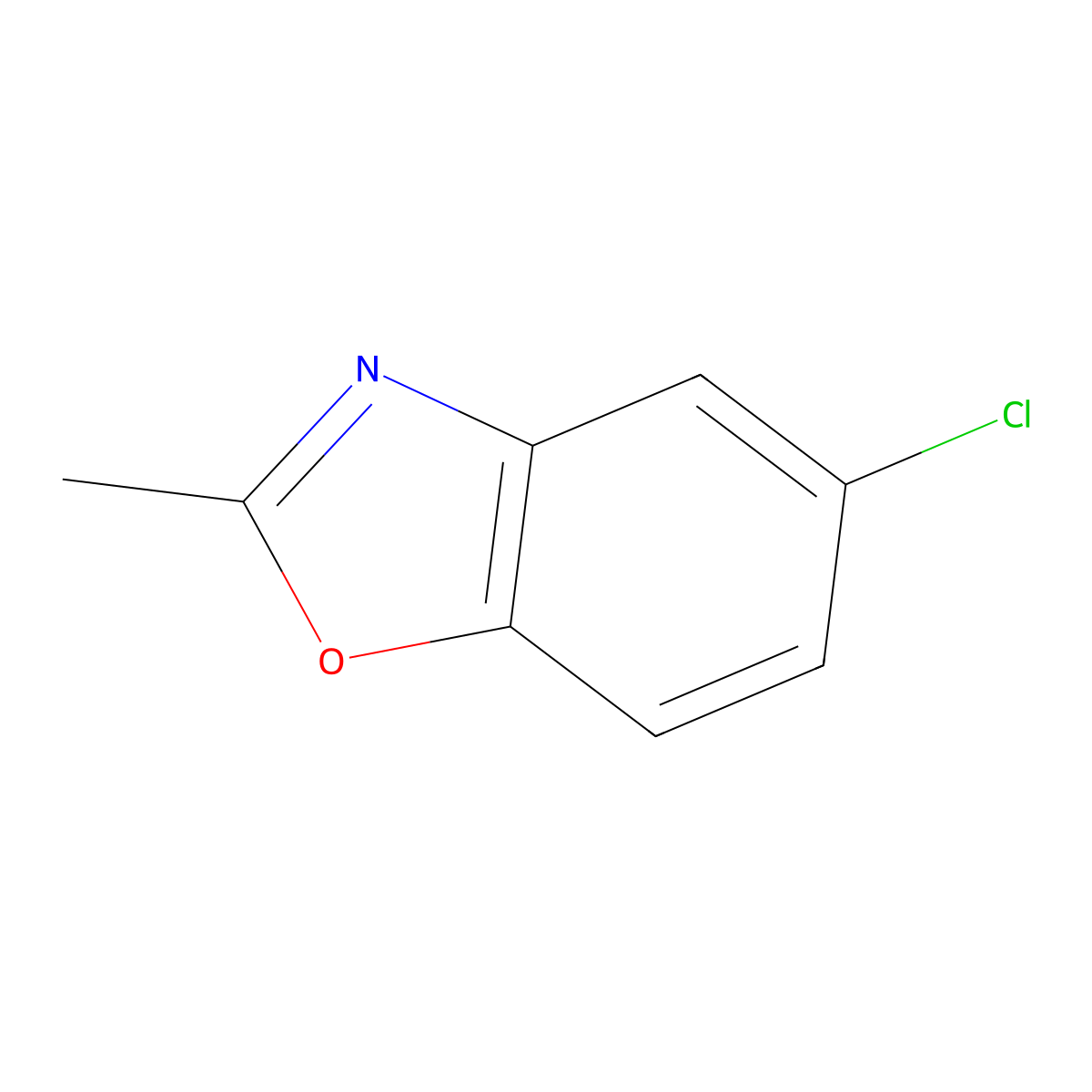 5-Chloro-2-methylbenzoxazole molecular structure, CAS 19219-99-9