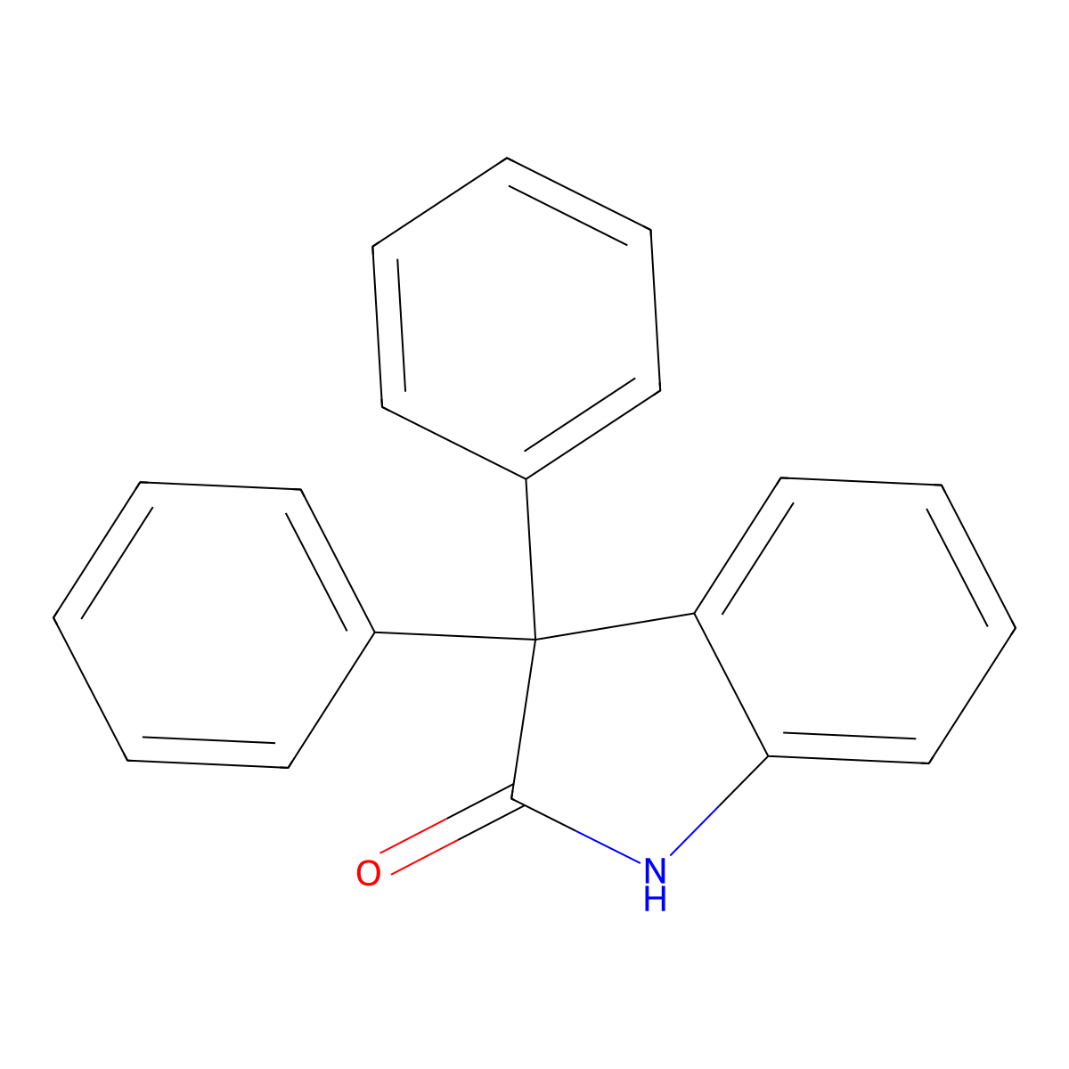 3,3-Diphenyloxindole molecular structure, CAS 1922-79-8