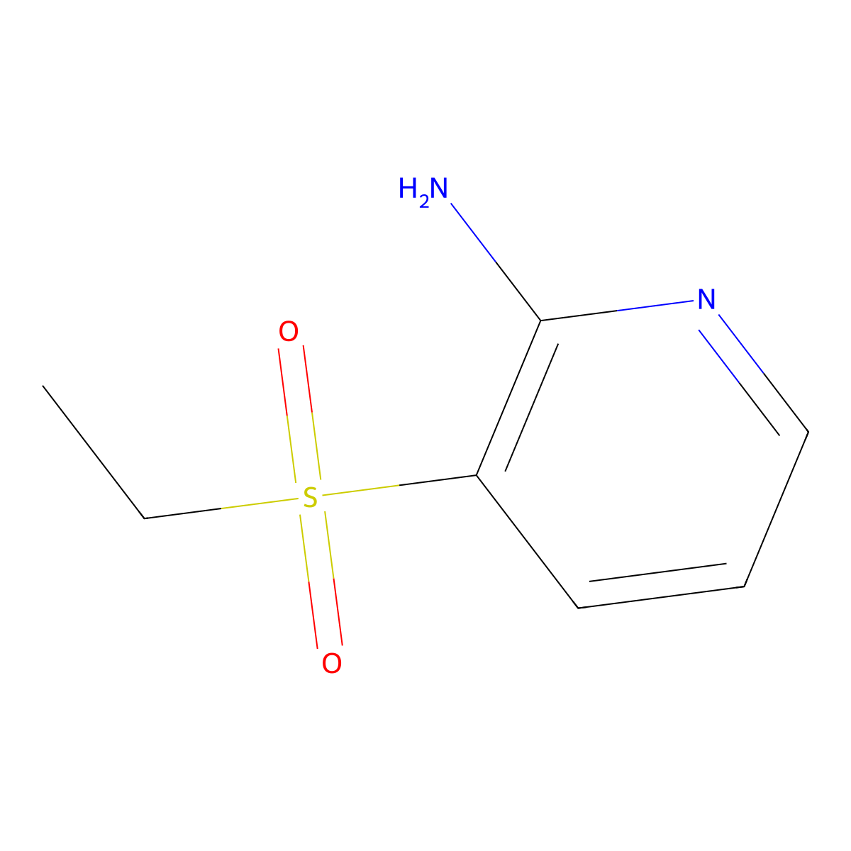 3-(Ethanesulfonyl)pyridin-2-amine molecular structure, CAS 192203-95-5