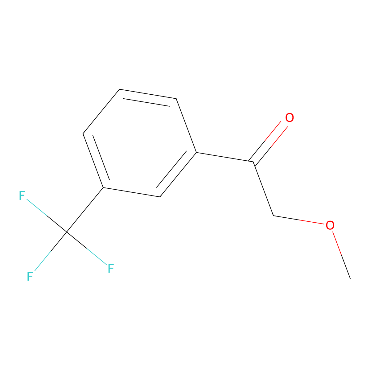 2-Methoxy-1-[3-(trifluoromethyl)phenyl]ethan-1-one molecular structure, CAS 192225-35-7