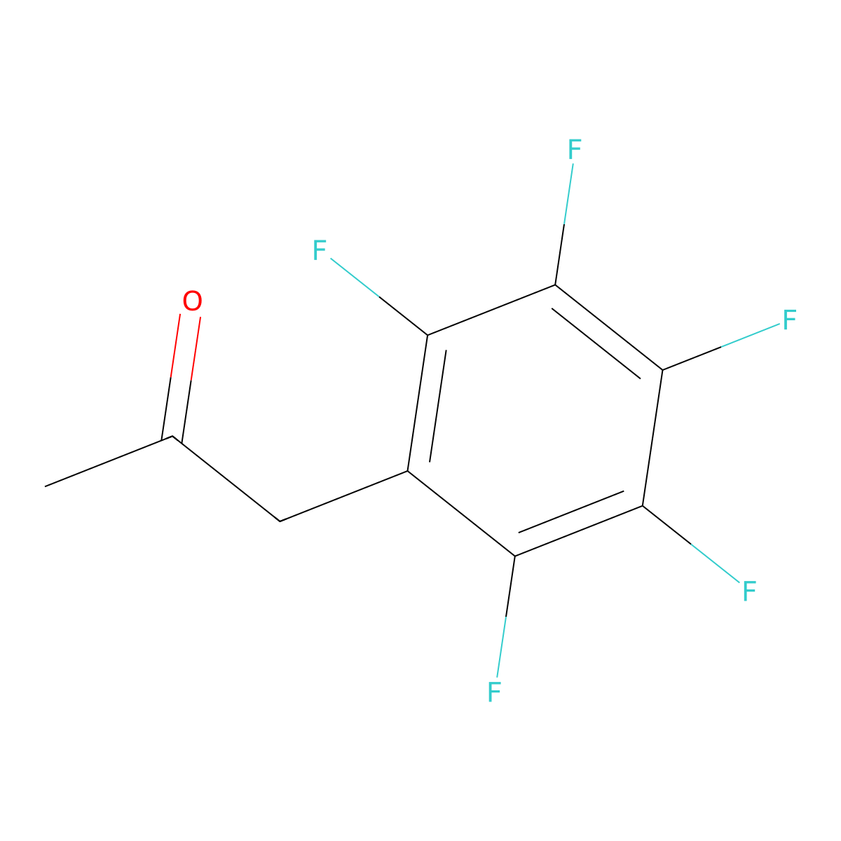 1-(Pentafluorophenyl)propan-2-one molecular structure, CAS 19225-86-6
