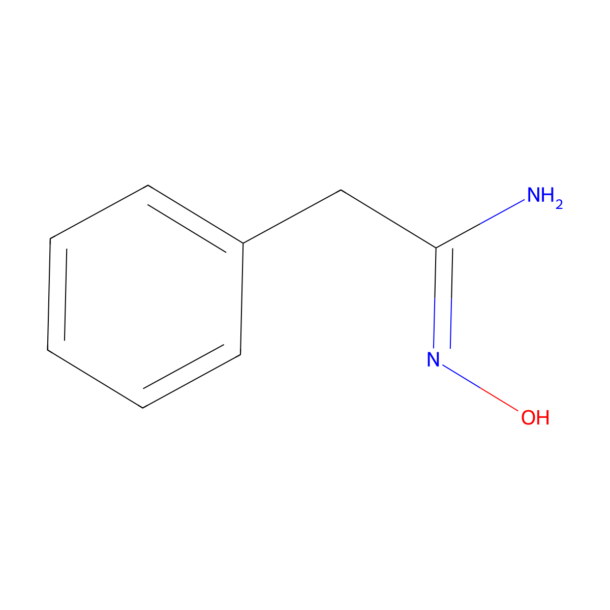 N'-hydroxy-2-phenylethanimidamide molecular structure, CAS 19227-11-3
