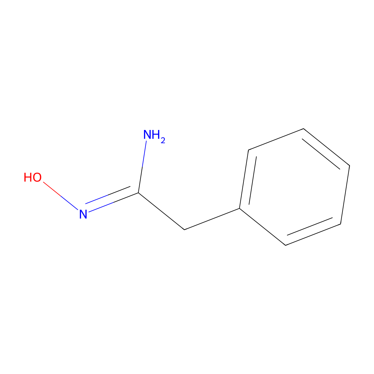 N'-hydroxy-2-phenylethanimidamide molecular structure, CAS 19227-11-3