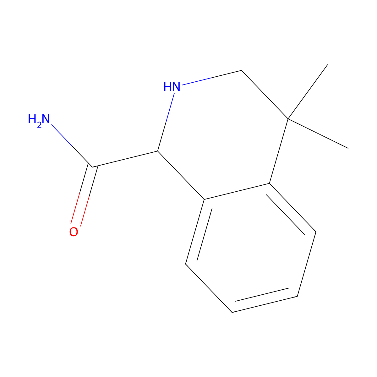 4,4-Dimethyl-1,2,3,4-tetrahydroisoquinoline-1-carboxamide molecular structure, CAS 1922711-20-3