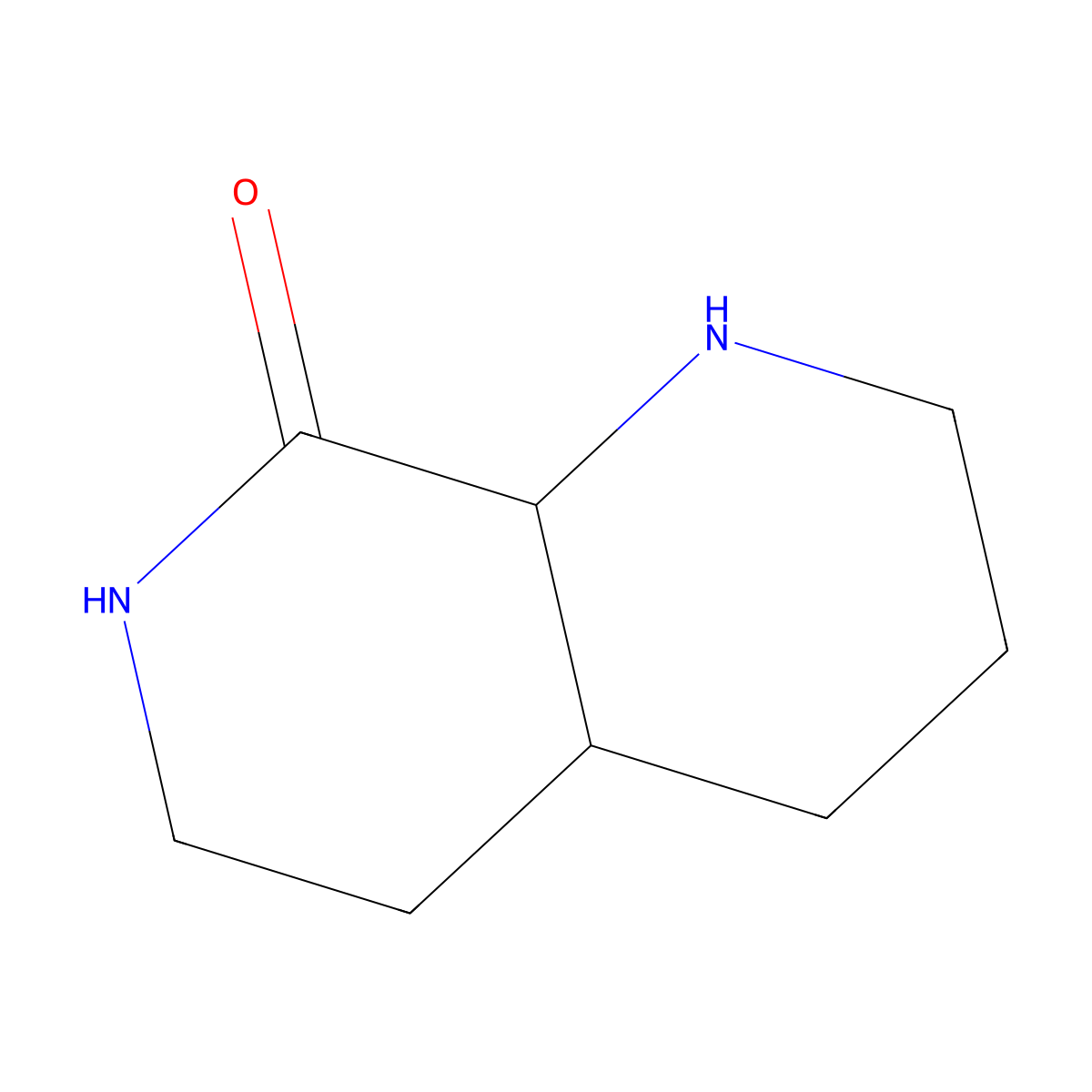 Decahydro-1,7-naphthyridin-8-one molecular structure, CAS 1922714-98-4