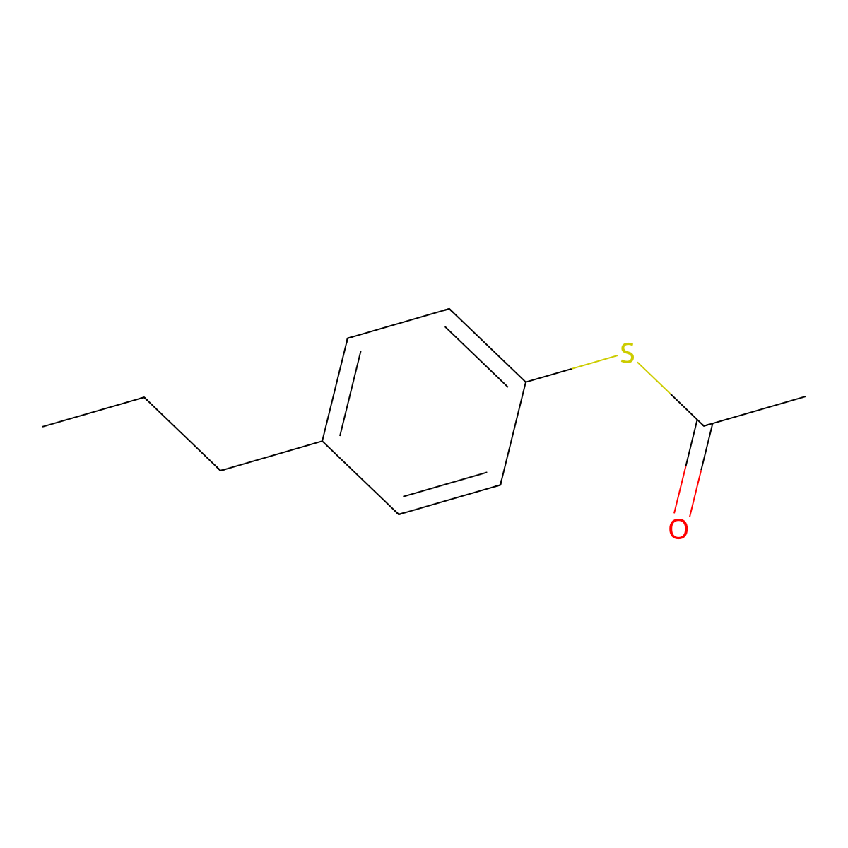 S-4-n-Propylphenylthioacetate molecular structure, CAS 1922883-48-4