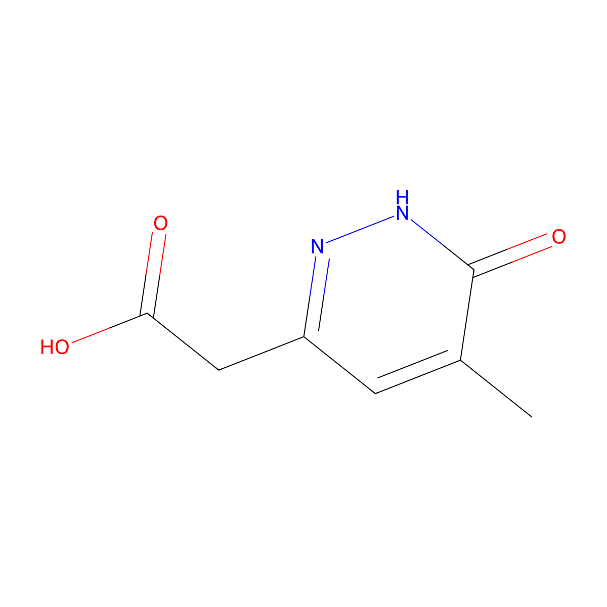 2-(5-Methyl-6-oxo-1,6-dihydropyridazin-3-yl)acetic acid molecular structure, CAS 1922898-82-5
