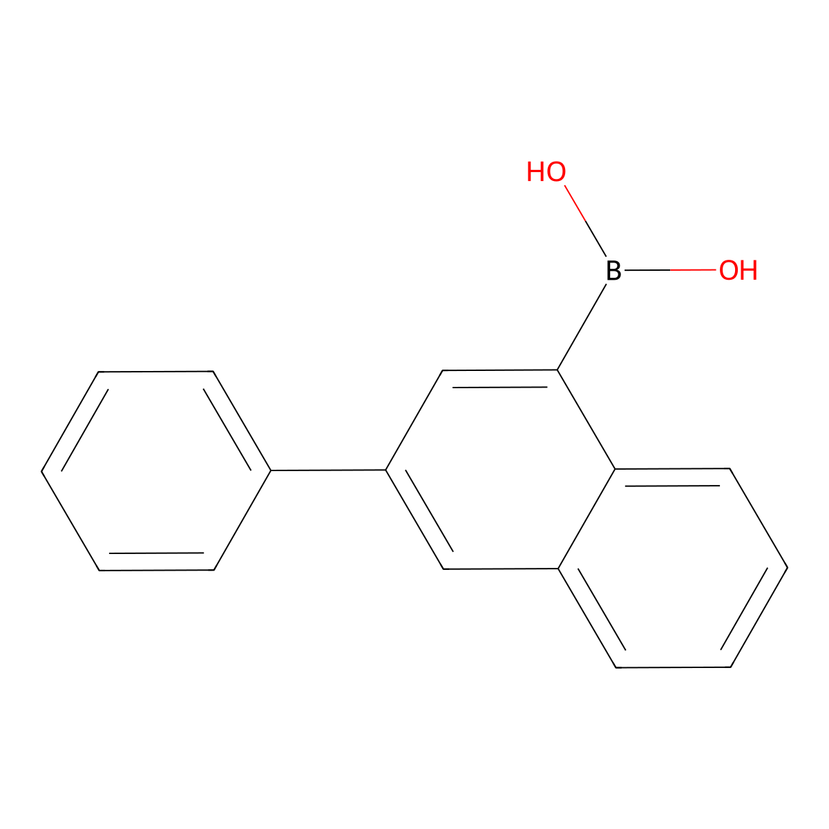 (3-Phenylnaphthalen-1-yl)boronic acid molecular structure, CAS 1922905-62-1