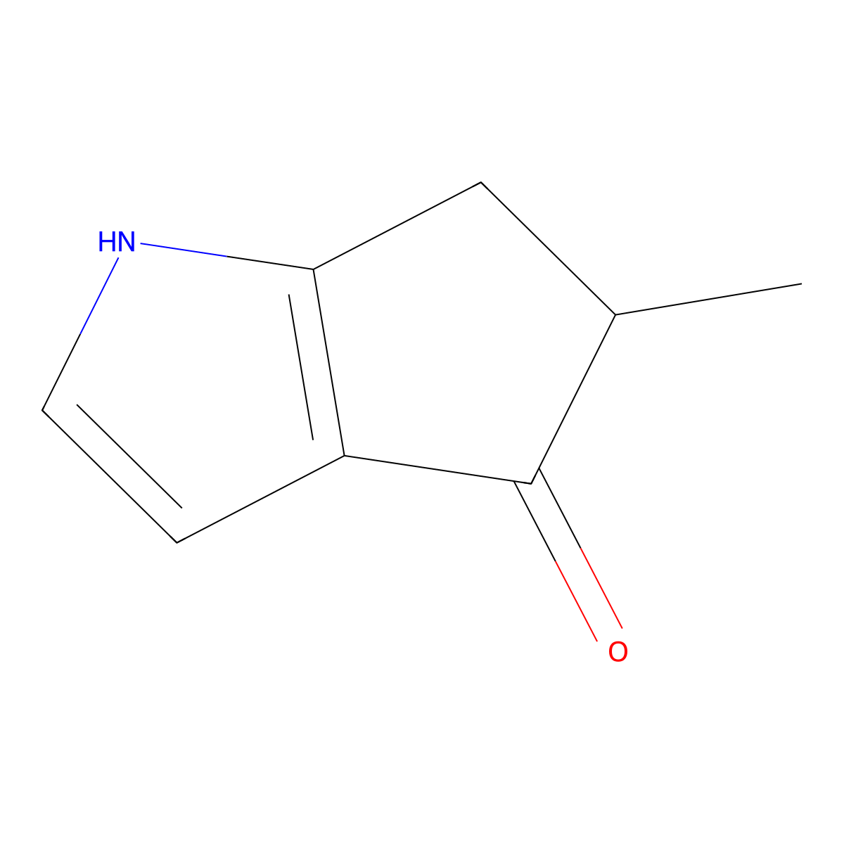 5-Methyl-5,6-dihydrocyclopenta[B]pyrrol-4(1H)-one molecular structure, CAS 1922924-40-0