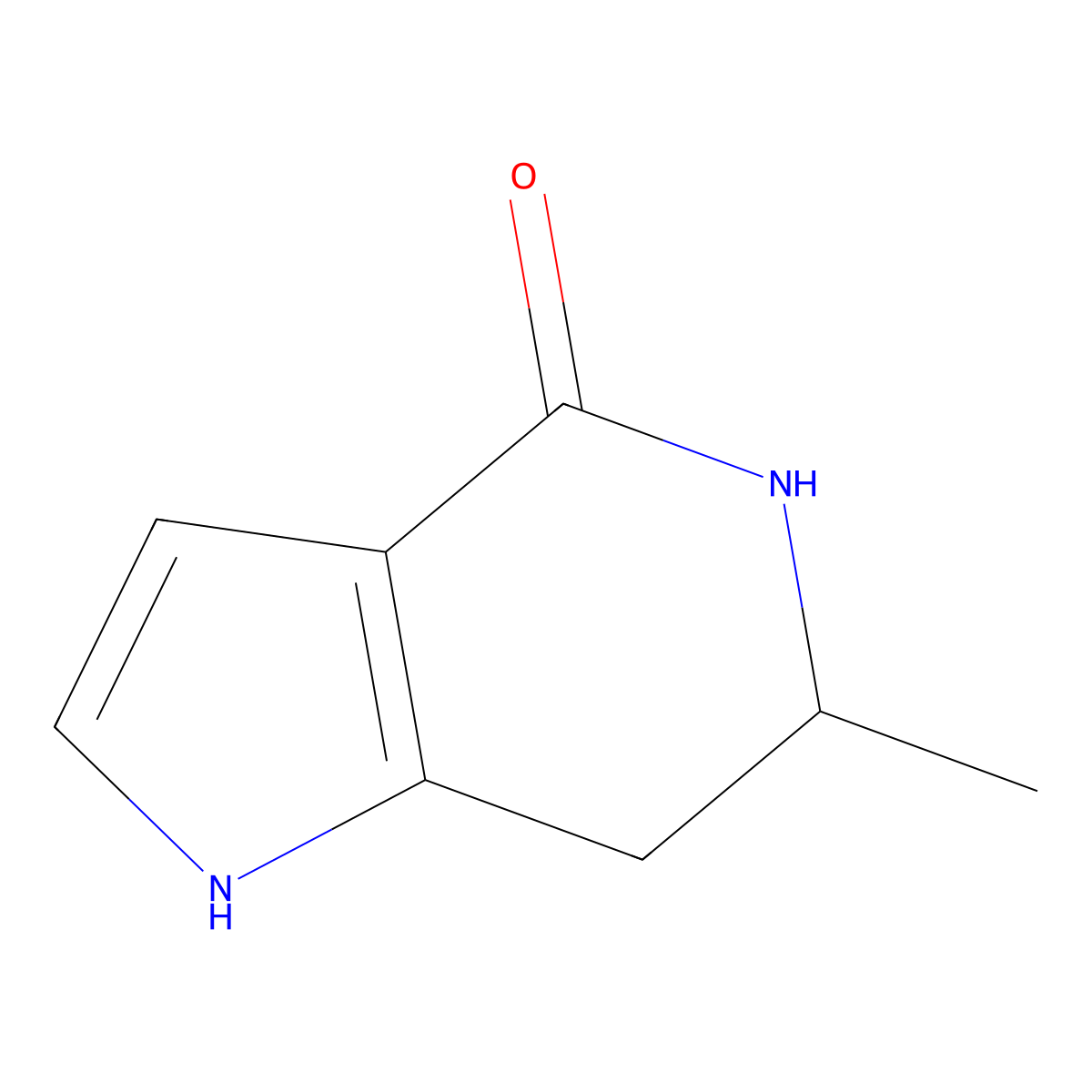 6-Methyl-1,5,6,7-tetrahydro-4H-pyrrolo[3,2-C]pyridin-4-one molecular structure, CAS 1922924-42-2