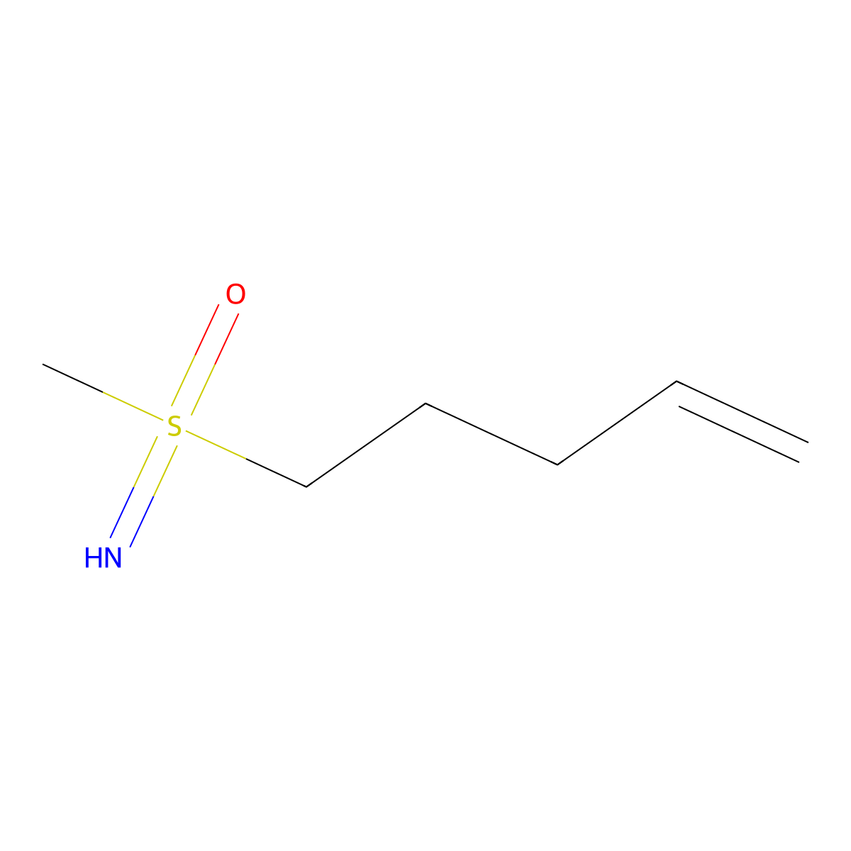 Imino(methyl)(pent-4-en-1-yl)-lambda6-sulfanone molecular structure, CAS 1922942-39-9