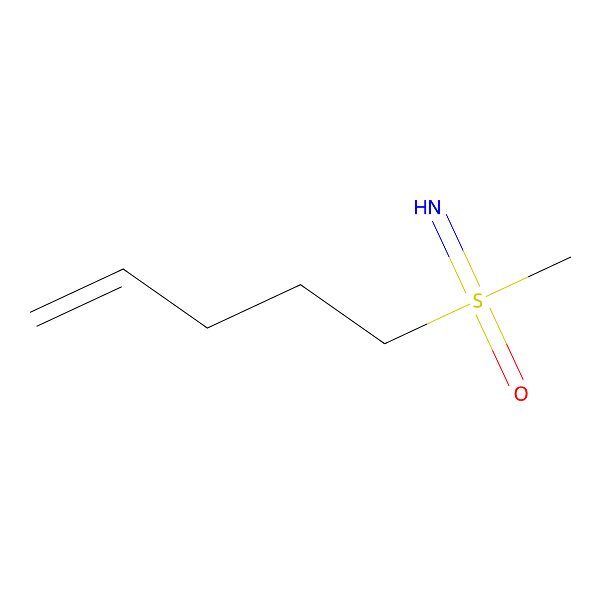 Imino(methyl)(pent-4-en-1-yl)-lambda6-sulfanone molecular structure, CAS 1922942-39-9