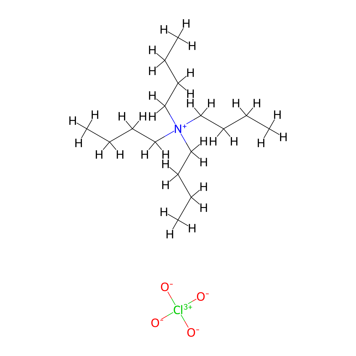 Tetrabutylammonium Perchlorate molecular structure, CAS 1923-70-2