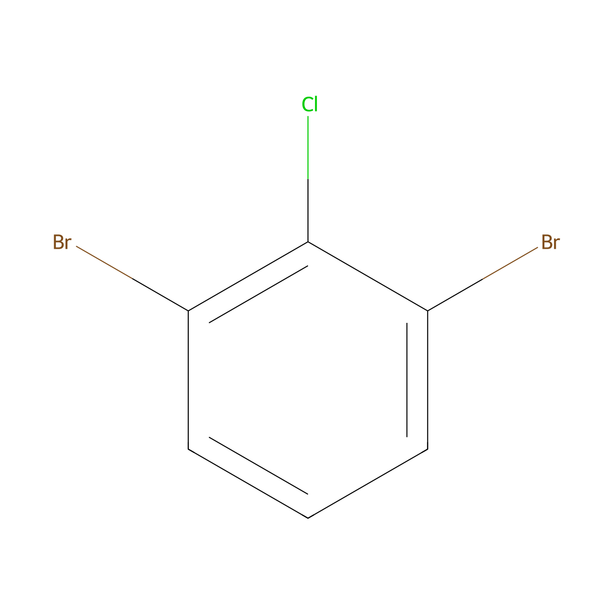1,3-Dibromo-2-chlorobenzene molecular structure, CAS 19230-27-4