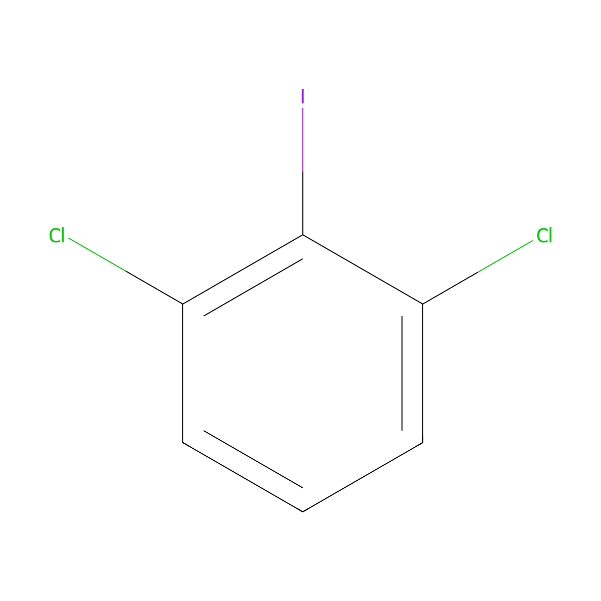 2,6-Dichloroiodobenzene molecular structure, CAS 19230-28-5